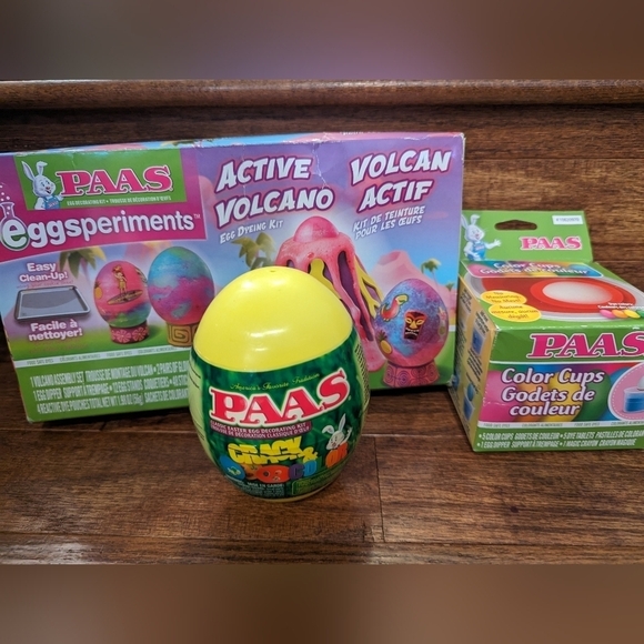 PAAS Easter Egg Kits 6 Decorating Kits Active Volcano, color cups Etc - Picture 14 of 14